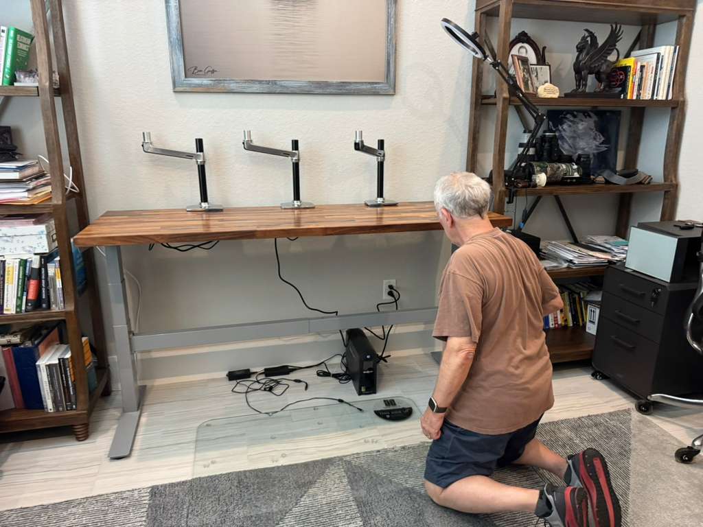 Desk and equipment installation project